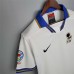 Italy 1996 EuroCup Away White Soccer Jersey